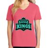 Cotton Women's V-neck Tee sing united test Thumbnail