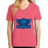 Cotton Women's V-neck Tee sing united test Thumbnail