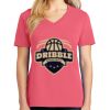 Cotton Women's V-neck Tee sing united test Thumbnail