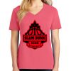 Cotton Women's V-neck Tee sing united test Thumbnail