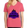 Cotton Women's V-neck Tee sing united test Thumbnail