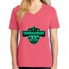 Cotton Women's V-neck Tee sing united test Thumbnail