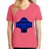 Cotton Women's V-neck Tee sing united test Thumbnail