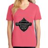 Cotton Women's V-neck Tee sing united test Thumbnail