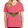Cotton Women's V-neck Tee sing united test Thumbnail