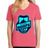 Cotton Women's V-neck Tee sing united test Thumbnail