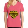 Cotton Women's V-neck Tee sing united test Thumbnail