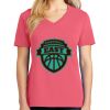 Cotton Women's V-neck Tee sing united test Thumbnail