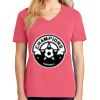 Cotton Women's V-neck Tee sing united test Thumbnail
