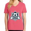 Cotton Women's V-neck Tee sing united test Thumbnail