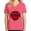 Cotton Women's V-neck Tee sing united test Thumbnail