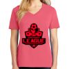 Cotton Women's V-neck Tee sing united test Thumbnail