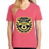 Cotton Women's V-neck Tee sing united test Thumbnail