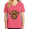 Cotton Women's V-neck Tee sing united test Thumbnail