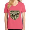 Cotton Women's V-neck Tee sing united test Thumbnail