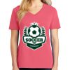 Cotton Women's V-neck Tee sing united test Thumbnail