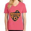 Cotton Women's V-neck Tee sing united test Thumbnail