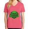 Cotton Women's V-neck Tee sing united test Thumbnail