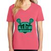 Cotton Women's V-neck Tee sing united test Thumbnail