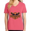 Cotton Women's V-neck Tee sing united test Thumbnail