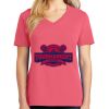 Cotton Women's V-neck Tee sing united test Thumbnail