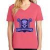 Cotton Women's V-neck Tee sing united test Thumbnail