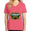 Cotton Women's V-neck Tee sing united test Thumbnail