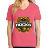 Cotton Women's V-neck Tee sing united test Thumbnail