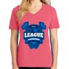 Cotton Women's V-neck Tee sing united test Thumbnail