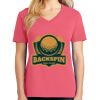 Cotton Women's V-neck Tee sing united test Thumbnail