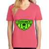 Cotton Women's V-neck Tee sing united test Thumbnail