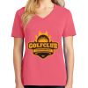 Cotton Women's V-neck Tee sing united test Thumbnail