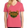 Cotton Women's V-neck Tee sing united test Thumbnail