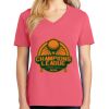 Cotton Women's V-neck Tee sing united test Thumbnail
