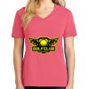 Cotton Women's V-neck Tee sing united test Thumbnail