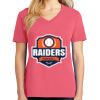 Cotton Women's V-neck Tee sing united test Thumbnail