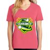 Cotton Women's V-neck Tee sing united test Thumbnail