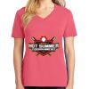 Cotton Women's V-neck Tee sing united test Thumbnail