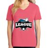 Cotton Women's V-neck Tee sing united test Thumbnail