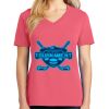 Cotton Women's V-neck Tee sing united test Thumbnail
