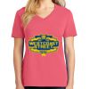 Cotton Women's V-neck Tee sing united test Thumbnail