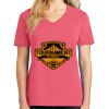 Cotton Women's V-neck Tee sing united test Thumbnail