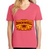 Cotton Women's V-neck Tee sing united test Thumbnail