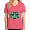 Cotton Women's V-neck Tee sing united test Thumbnail