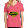 Cotton Women's V-neck Tee sing united test Thumbnail