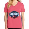 Cotton Women's V-neck Tee sing united test Thumbnail