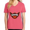 Cotton Women's V-neck Tee sing united test Thumbnail