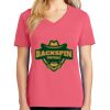 Cotton Women's V-neck Tee sing united test Thumbnail