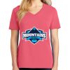 Cotton Women's V-neck Tee sing united test Thumbnail