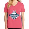 Cotton Women's V-neck Tee sing united test Thumbnail